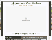 Tablet Screenshot of generation4homebuilders.com